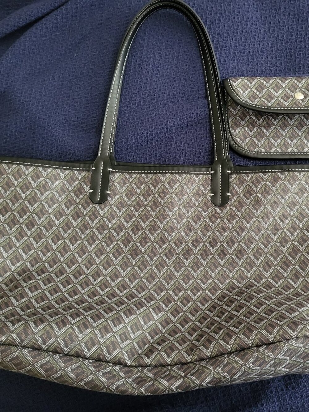 Goyard-like Tote Bag